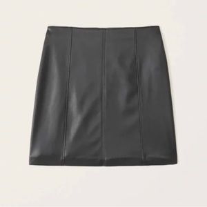Abercrombie & Fitch Women's Vegan Leather Mini Skirt